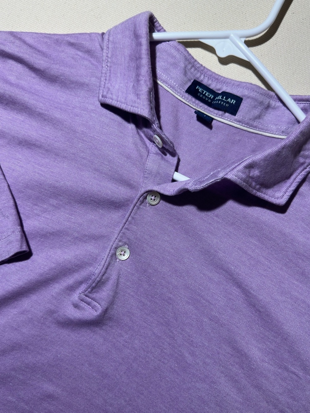 Peter Millar Men's Crown Crafted Lavender Purple Short Sleeve Polo